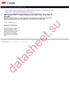 CA-50-GEL-20GRAMS datasheet  