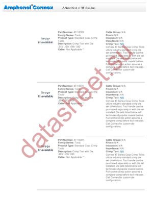 47-10150 datasheet  