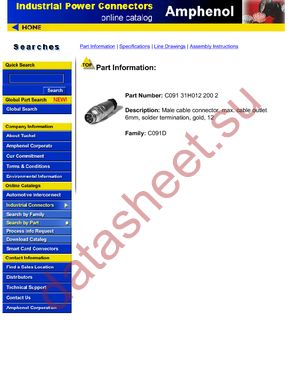 C091-31H012-200-2 datasheet  