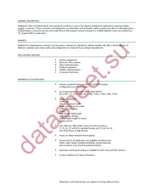 L717-DA15P-U datasheet  