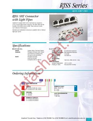 RJSSE-5080 datasheet  