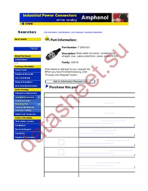 T3504-001 datasheet  