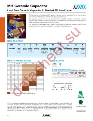 MHV13C106MAT2A datasheet  