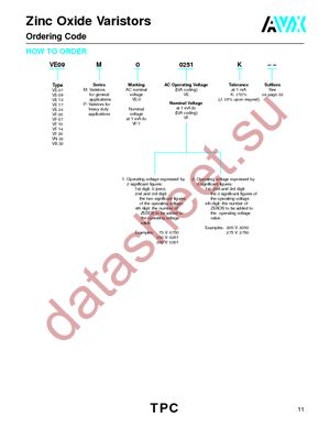 VE17M00151K datasheet  