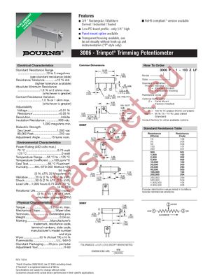 3006P-1-101LF datasheet  