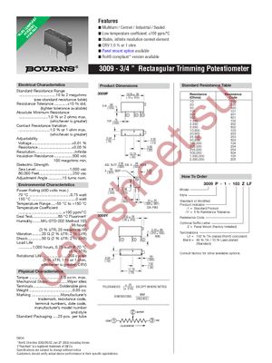 3009P-1-101LF datasheet  