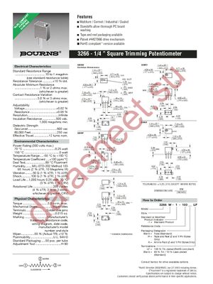 3266W-1-101LF datasheet  