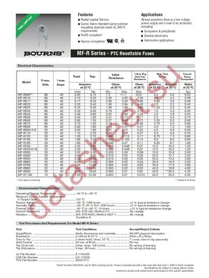 MF-R010 datasheet  
