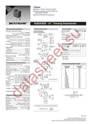 RJ26FW203 datasheet  