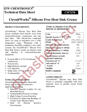 CW7270 datasheet  