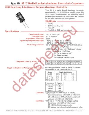 SK100M100ST datasheet  