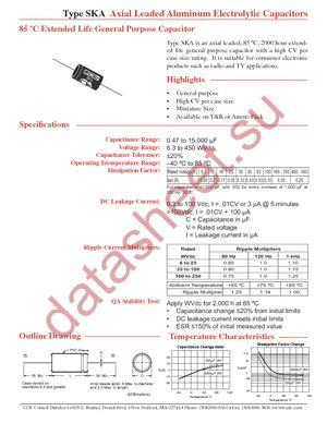 SKA102M035 datasheet  