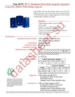 SLPX121M450A3P3 datasheet  