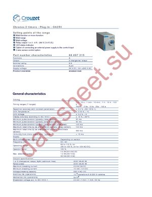 88867215 datasheet  