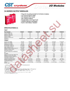 C4ODC datasheet  