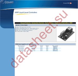 NNR110A datasheet  