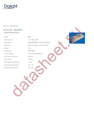 MDU4-SC-35 datasheet  