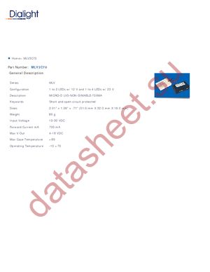 MLV3-C-70 datasheet  