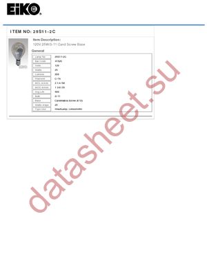 25S11-2C datasheet  