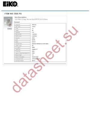 ESX-FG datasheet  