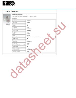 EXN-FG datasheet  