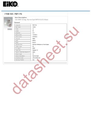 FMT-FG datasheet  