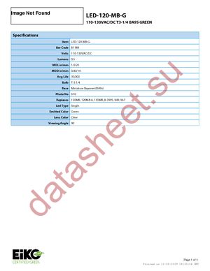 LED-120-MB-G datasheet  