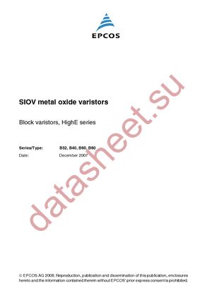 B32K550 datasheet  