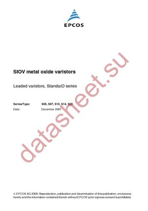 S07K130 datasheet  