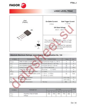 FT0407MI datasheet  