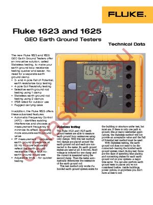 FLUKE-1625 datasheet  