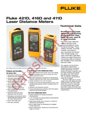 FLUKE-421D datasheet  
