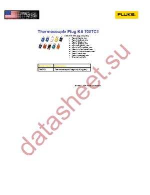 FLUKE-700TC1 datasheet  