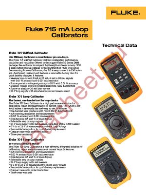 FLUKE-705 datasheet  
