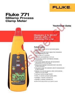 FLUKE-771 datasheet  