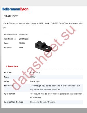 CTAM10C2 datasheet  