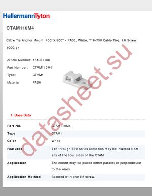 CTAM110M4 datasheet  