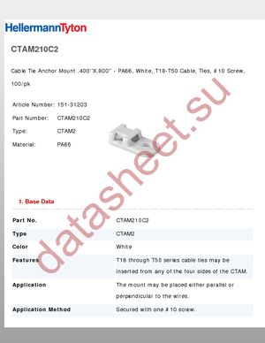 CTAM210C2 datasheet  