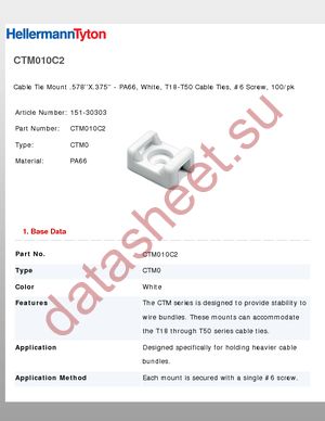 CTM010C2 datasheet  