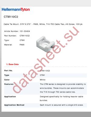 CTM110C2 datasheet  