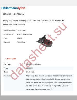 HDM321HIHSUVH4 datasheet  