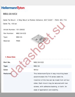 MB2.5A10C2 datasheet  
