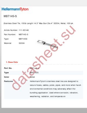 MBT14S-S datasheet  