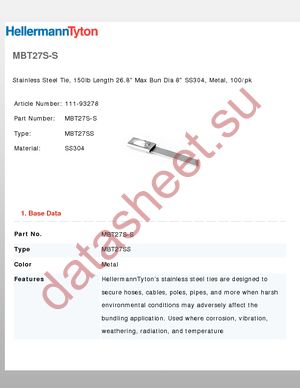 MBT27S-S datasheet  