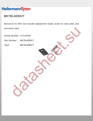 MK7BLADEKIT datasheet  