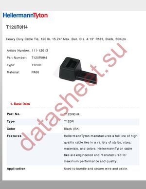 T120R0H4 datasheet  