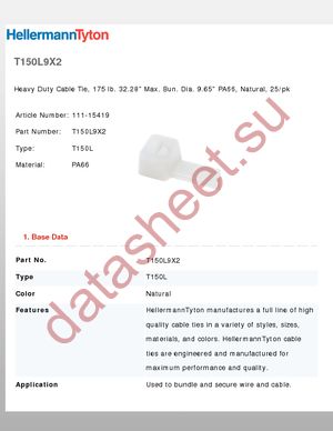 T150L9X2 datasheet  