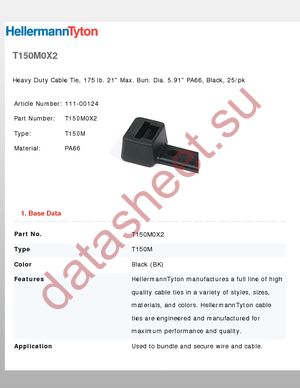 T150M0X2 datasheet  