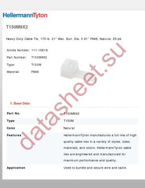 T150M9X2 datasheet  