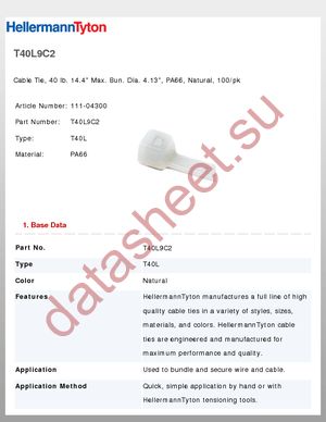 T40L9C2 datasheet  